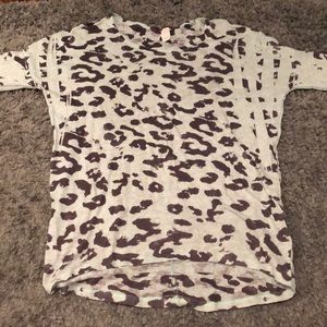 Leopard Print 3/4 sleeve Tunic